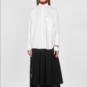 zara white cotton shirt with pocket women's L 2019 A/W collection